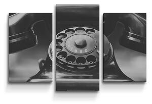 Sablio Obraz - 3-dílný Starý telefon - 75x50 cm
