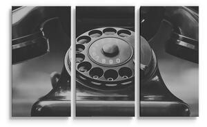 Sablio Obraz - 3-dílný Starý telefon - 120x80 cm