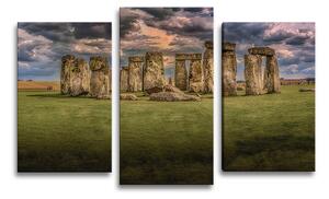 Sablio Obraz - 3-dílný Stonehenge - 75x50 cm