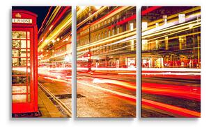 Sablio Obraz - 3-dílný Noční Londýn - 120x80 cm