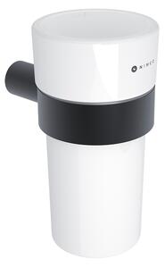 Nimco Bormo černá držák na zubní kartáčky, keramický pohárek BRC 11058KN-90