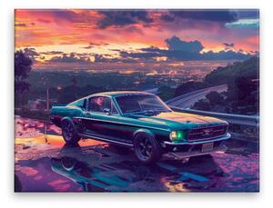 Obraz na plátně - Večerní mustang - 40x30 cm