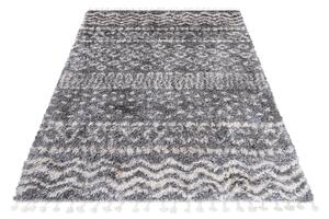 Makro Abra Kusový koberec Shaggy AZTEC FA60A Tmavě Šedý Rozměr: 200x300 cm