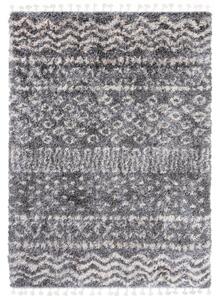 Makro Abra Kusový koberec Shaggy AZTEC FA60A Tmavě Šedý Rozměr: 140x200 cm