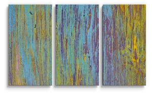 Sablio Obraz - 3-dílný Dřevěná abstrakce - 120x80 cm