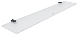 Nimco Bormo černá police do koupelny skleněná mat 60 cm BRC 11091B-60-90