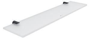 Nimco Bormo černá police do koupelny skleněná mat 50 cm BRC 11091B-50-90