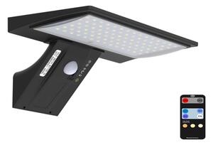 Immax Venkovní solární LED CCT osvětlení ORCA s čidlem 4,2W černé fasádní svítidlo 08478L