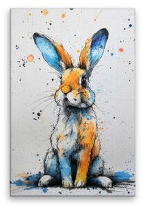 Obraz na plátně - Barevný králíček snů - 80x120 cm