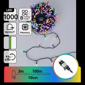 Aigostar - LED Venkovní vánoční řetěz 1000xLED/8 funkcí 103m IP44 multicolor