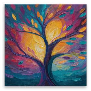 Obraz na plátně - Duha života 2 - 80x80 cm - CZ výroba