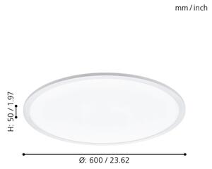 Eglo 98209 - LED Stmívatelné stropní svítidlo SARSINA-A LED/30W/230V +DO