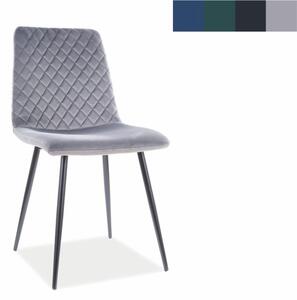 SIGNAL Jídelní židle - IRYS Velvet, různé barvy na výběr Čalounění: zelená (Bluvel 78)