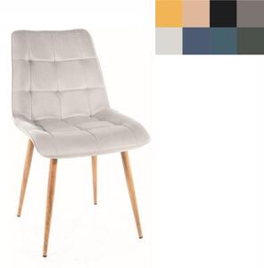 SIGNAL Jídelní židle - CHIC D Velvet, různé barvy na výběr Čalounění: granátová (Bluvel 86)