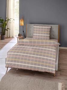 POVLEČENÍ, flanel, světle hnědá, 140/200 cm - Povlečení