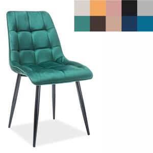 SIGNAL Jídelní židle - CHIC Velvet, různé barvy na výběr Čalounění: béžová (Bluvel 28)