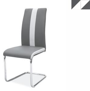 SIGNAL Jídelní židle - H-200, různé barvy na výběr Čalounění: světle šedá (ekokůže)