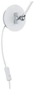 Trio Leuchten 208870131 EDWARD - Nástěnná lampa na kloubech s kabelem do zásuvky, 1 x E14 (Bílá naklápěcí lampa s kabelem)