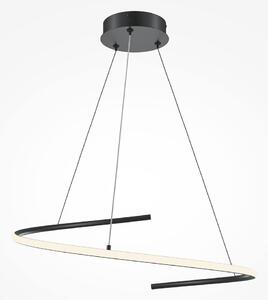 Maytoni Závěsné LED svítidlo CURVE, 31W, Ø 60 cm, CRI80 Barva: Černá