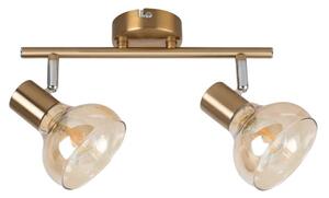 Rabalux 5547 HOLLY 2 - Moderní stropní svítidlo s jantarovými skly (Moderní stropní lampička, naklápěcí hlavy)