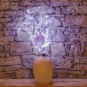 DLED BL56 DecoLED LED světelný řetěz na baterie - vločky, ledově bílá, 50 diod, 5,3 m