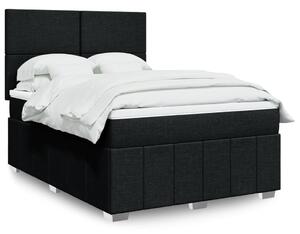 Box spring postel s matrací černá 140 x 190 cm textil 3291658