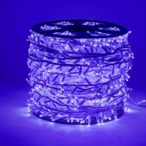DLED SKN0102B DecoLED LED světelný řetěz - 100m, 2000 modrých diod, bílý kabel