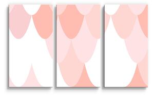 Sablio Obraz - 3-dílný Růžové obloučky - 120x80 cm