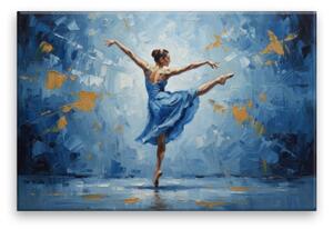 Obraz na plátně - Modrý tanec - 120x80 cm - CZ výroba