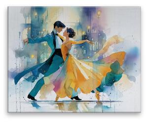 Obraz na plátně - Taneční romance - 50x40 cm