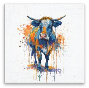 Obraz na plátně - Modrý býk - 80x80 cm - CZ výroba