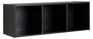 Regál Meble Domiko 105,6 cm x 36,6 cm x 35 cm černý