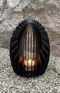 Fire4u kovovy svícen Luxury, černý matný