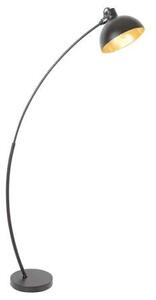 Rabalux 5592 OTTO - Moderní stojací lampa v černo zlaté barvě 158cm (Stojací lampa nejen do obýváku s černo zlatým stínidlem 1 x E27)