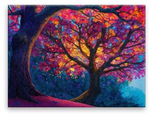 Obraz na plátně - Duhový strom 3 - 40x30 cm - CZ výroba
