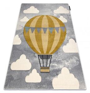 Dywany Luszczow Kusový koberec PETIT Létající Balón, Mraky, šedý Rozměr koberce: 80 x 150 cm
