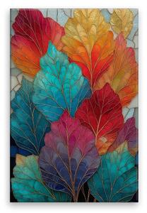 Obraz na plátně - Barevná podzimní symfonie - 80x120 cm