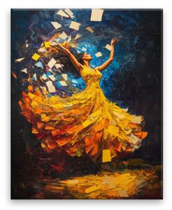Obraz na plátně - Zlatý tanec - 40x50 cm - CZ výroba