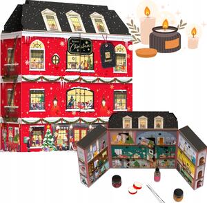 Adventní kalendář Hiskin - stojící domeček s kosmetikou