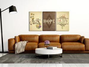Obraz Faith, Hope & Love