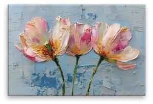Obraz na plátně - Něžné jarní tulipány - 120x80 cm