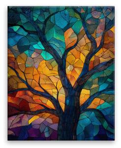 Obraz na plátně - Vitráž života - 40x50 cm