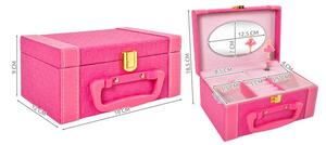 ISO Šperkovnice hrací skříňka s baletkou, růžová, 8538