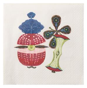 Papírové ubrousky Taika Sato iittala 33x33 cm červené