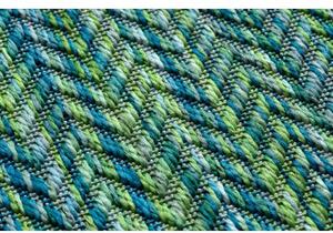 Moderní FISY koberec SISAL 20776 Cikcak, melanž modrý velikost 120x170 cm | krásné koberce cz