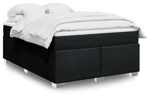 Box spring postel s matrací černá 140 x 190 cm textil 3285132