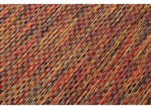 Moderní FISY koberec SISAL 20774 Čtverce, melanž červený velikost 140x190 cm | krásné koberce cz
