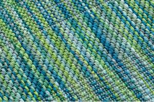 Moderní FISY koberec SISAL 20777 pásky, melanž modrý velikost 120x170 cm | krásné koberce cz
