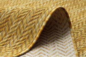Moderní FISY koberec SISAL 20776 Cikcak, melanž žlutá velikost 120x170 cm | krásné koberce cz