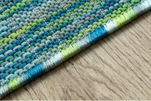 Moderní FISY koberec SISAL 20777 pásky, melanž modrý velikost 160x220 cm | krásné koberce cz